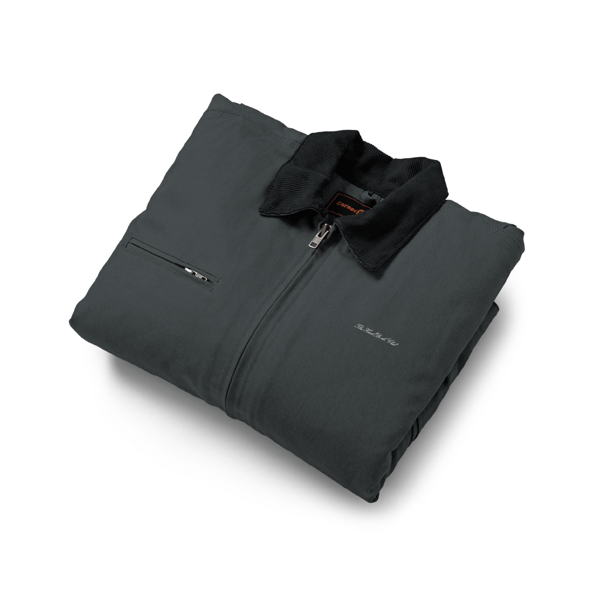 THBC x Duck Cloth Work Jacket — Charcoal - The HeartBreak Club